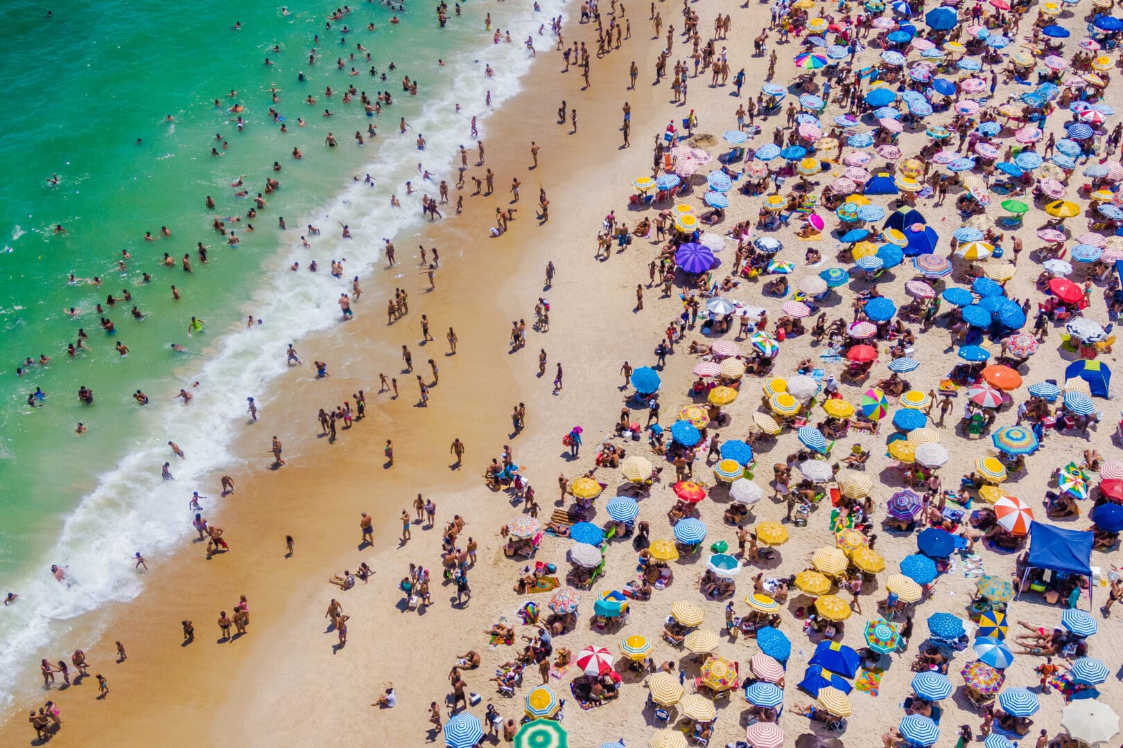 riodejaneirobrazilaerialviewofcopacabanabeachshowing
